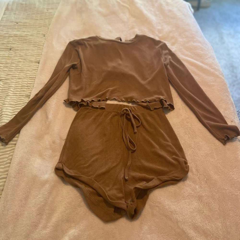 ribbed two piece set